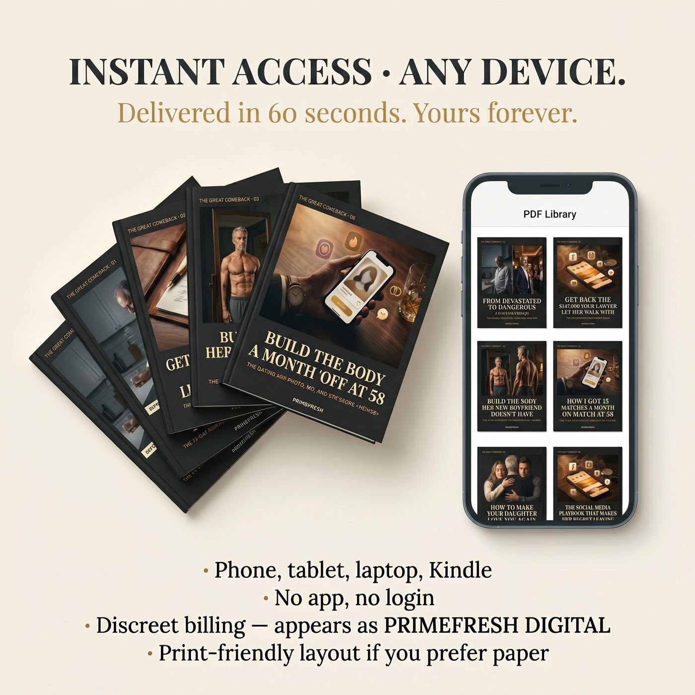 Instant access — any device